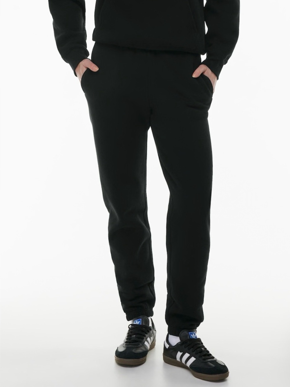 Aritzia TNA Perfect Fit SweatFleece Cozy Fleece Joggers Size Small Black - Picture 1 of 8